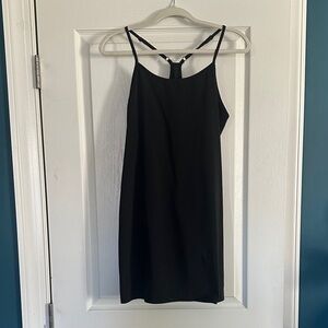 All in Motion Black Backless Dress